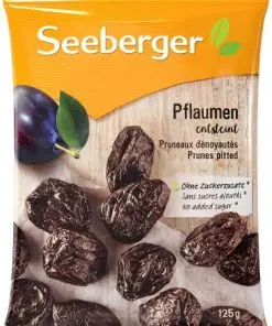 Nozes Seeberger | Ameixas Seeberger sem caroço | Alimentos Seeberger | Nozes alemãs | 4,4 onças no total