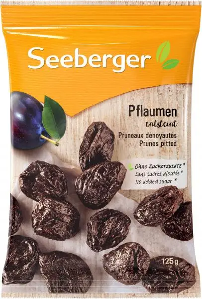 Nozes Seeberger | Ameixas Seeberger sem caroço | Alimentos Seeberger | Nozes alemãs | 4,4 onças no total