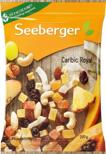 Nozes Seeberger | Caribic Royal Seeberger | Alimentos Seeberger | Nozes alemãs | 7 onças no total