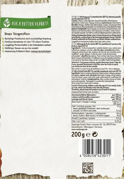 Nozes Seeberger | Caribic Royal Seeberger | Alimentos Seeberger | Nozes alemãs | 7 onças no total - Image 2