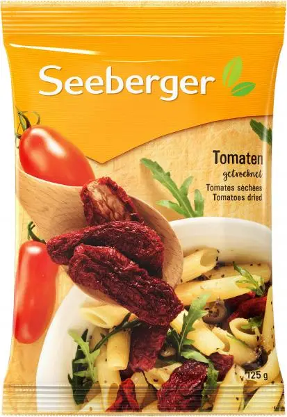 Nozes Seeberger | Tomates secos Seeberger | Alimentos Seeberger | Nozes alemãs | 4,4 onças no total