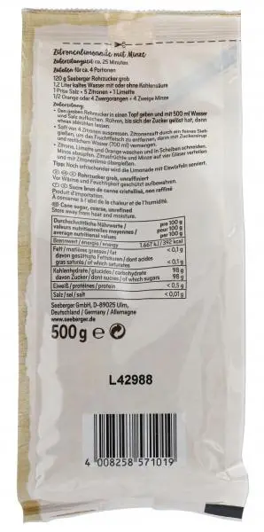 Seeberger Nuts | Seeberger Cane Sugar Unrefined Coarse | Seeberger Food | German Nuts | 17,6 Ounce Total - Image 2
