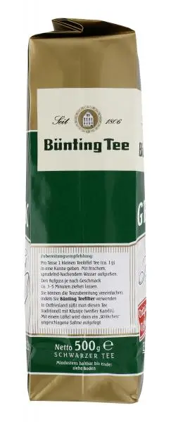 Bünting Tee | Bünting Tee Grünpackung | Bünting Tee | Deutscher Tee | Insgesamt 17,6 Unzen – Bild 3