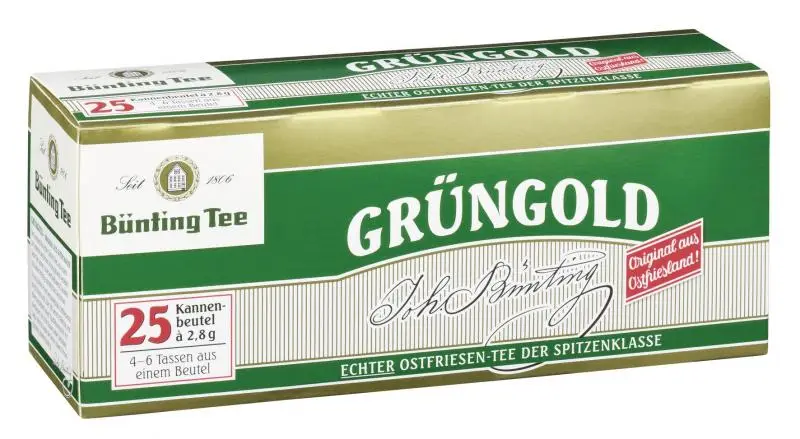 Bünting Tee | Bünting Tee Green Gold | Bünting Tee | Deutscher Tee | Insgesamt 2,4 Unzen