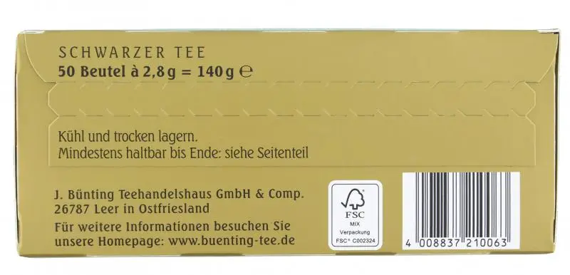 Bünting Tee | Bünting Tee Green Gold Jug Bag | Bünting Tee | Deutscher Tee | 4,9 Unzen insgesamt – Bild 4