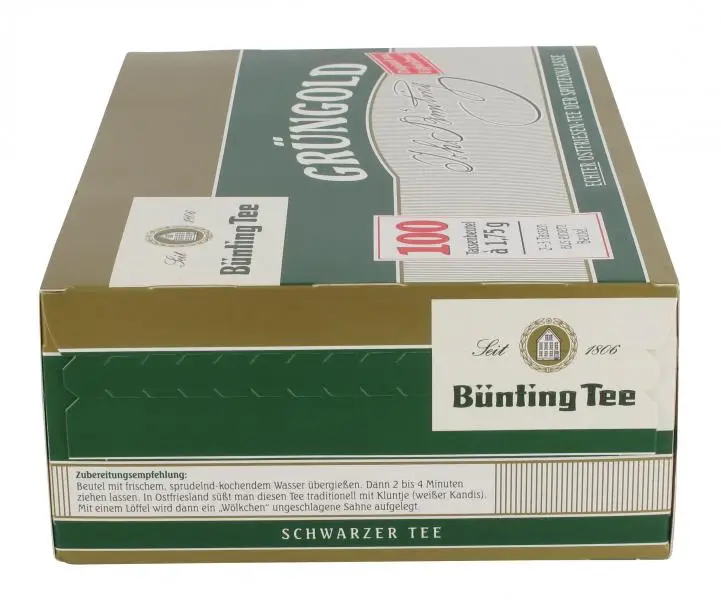 Bünting Tee | Bünting Tee Green Gold Cup Bag | Bünting Tee | Deutscher Tee | Insgesamt 6,1 Unzen – Bild 2