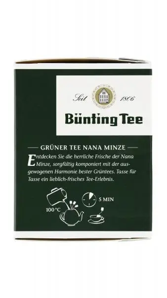 Bünting Tee | Nana Minztee | Bünting Tee | Deutscher Tee | 1,2 Unzen insgesamt – Bild 3