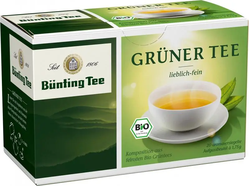 Bünting Tee | Grüner Tee | Bünting Tee | Deutscher Tee | 1,2 Unzen insgesamt