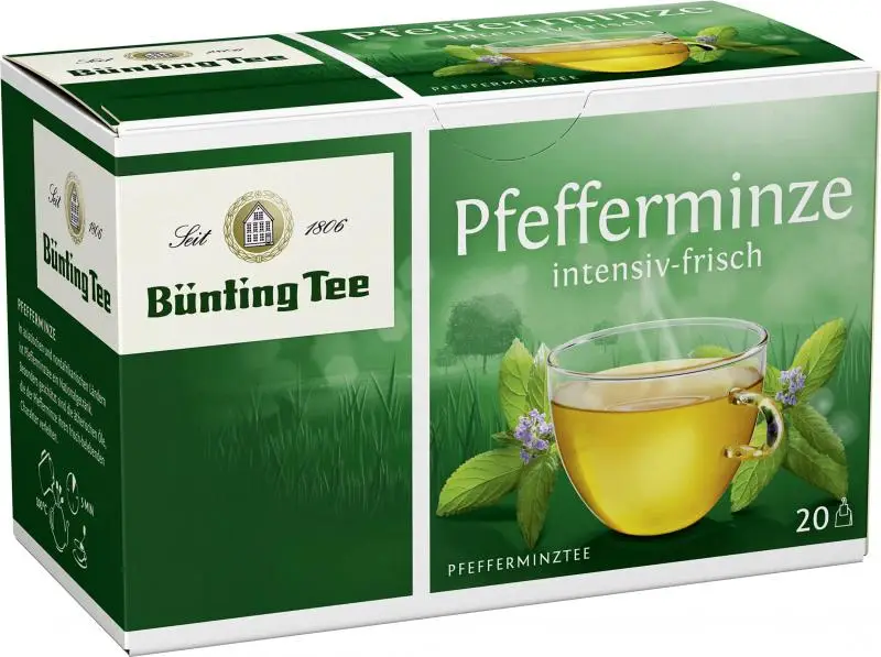 Bünting Tee | Pfefferminztee | Bünting Tee | Deutscher Tee | 1,4 Unzen insgesamt