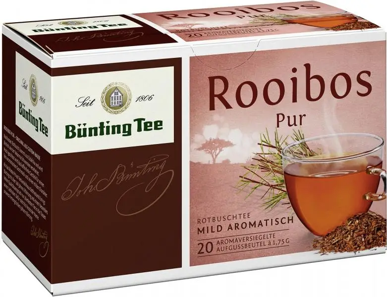 Bünting Tee | Bünting Tee Rooibos Pure | Bünting Tee | Deutscher Tee | 1,2 Unzen insgesamt
