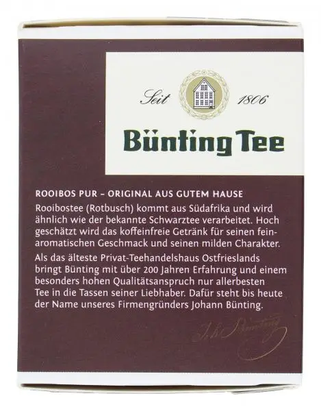 Bünting Tee | Bünting Tee Rooibos Pure | Bünting Tee | Deutscher Tee | 1,2 Unzen insgesamt – Bild 2