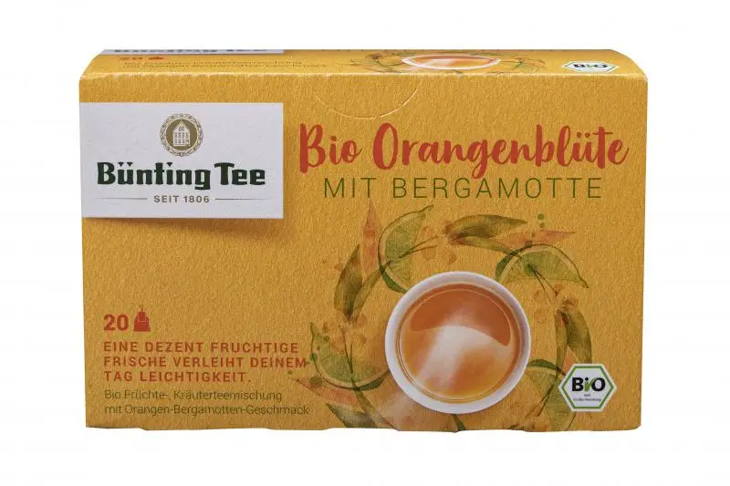 Bünting Tee | Bünting Tee Bio-Orangenblüte mit Bergamotte | Bünting Tee | Deutscher Tee | Insgesamt 1,7 Unzen
