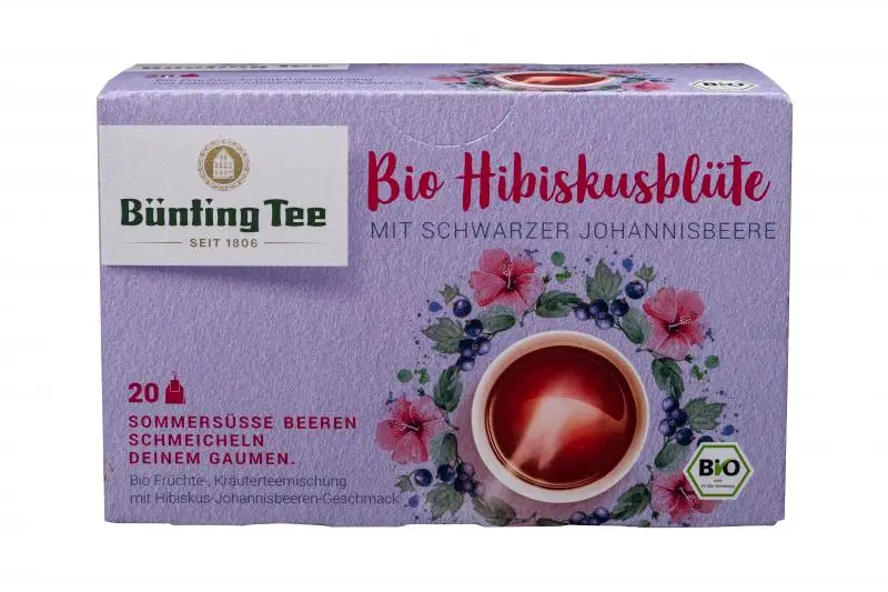 Bünting Tee | Bünting Tee Hibiskusblüte mit schwarzer Johannisbeere | Bünting Tee | Deutscher Tee | Insgesamt 1,7 Unzen