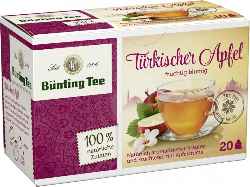 Bünting Tee | Bünting Tee Türkischer Apfel | Bünting Tee | Deutscher Tee | 1,4 Unzen insgesamt