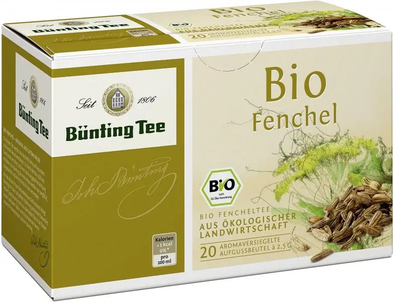 Bünting Tee | Bünting Tee Bio-Fenchel | Bünting Tee | Deutscher Tee | Insgesamt 1,7 Unzen