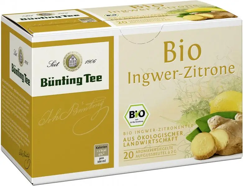 Bünting Tee | Ingwer-Zitronen-Tee | Bünting Tee | Deutscher Tee | Insgesamt 1,4 Unzen
