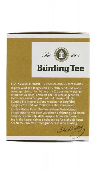 Bünting Tee | Ingwer-Zitronen-Tee | Bünting Tee | Deutscher Tee | Insgesamt 1,4 Unzen – Bild 2