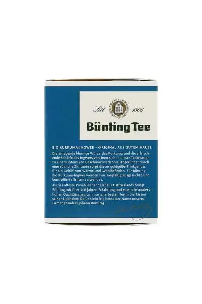 Chá Bünting | Chá de Gengibre e Cúrcuma | Chá Bünting | Chá Alemão | 1,4 onças no total - Image 2