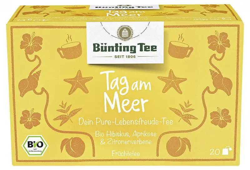Bünting Tee | Bünting Tee Tag am Meer | Bünting Tee | Deutscher Tee | 1,4 Unzen insgesamt