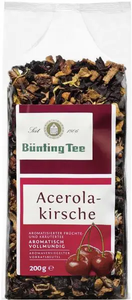 Bünting Tee | Bünting Tee Acerola-Kirsche | Bünting Tee | Deutscher Tee | Insgesamt 7 Unzen
