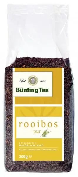 Té Bünting | Bünting Rooibos Pure | Bünting Tee | Té alemán | 7 onzas en total