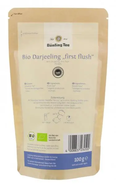 Bünting Tee | Bünting Tee Bio Darjeeling First Flush | Bünting Tee | Deutscher Tee | 3,5 Unzen insgesamt – Bild 2