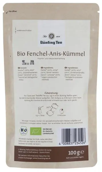 Bünting Tee | Anis-Kümmel-Tee | Bünting Tee | Deutscher Tee | Insgesamt 3,5 Unzen – Bild 2