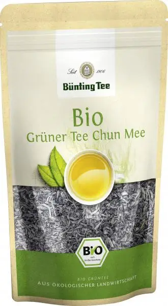 Bünting Tee | Bünting Tee Bio-Grüntee Chun Mee | Bünting Tee | Deutscher Tee | 3,5 Unzen insgesamt