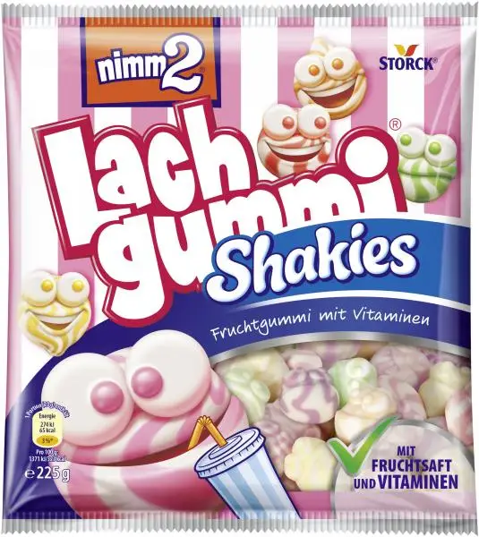 Nimm2 Candy | Nimm2 Gummies Shakies | Nimm2 Lachgummi | Nimm2 Gummy | 7,9 Ounce Total