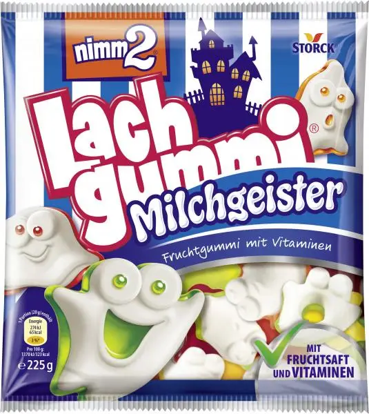 Nimm2 Candy | Nimm2 Laughing Gum Milk Spirits | Nimm2 Lachgummi | Nimm2 Gummy | 7,9 Ounce Total