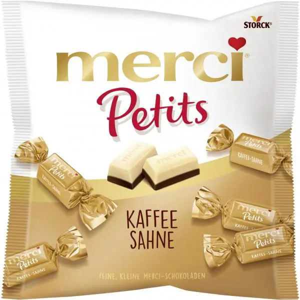 Chocolate Merci | Merci Petits Coffee Cream | Doces Merci | Storck Merci | 4,4 onças no total
