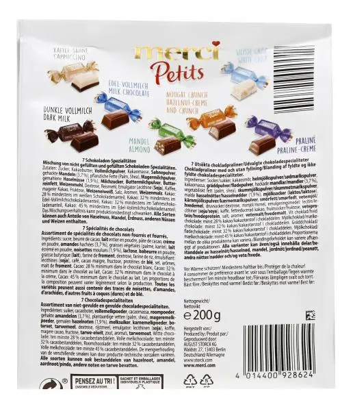 Chocolate Merci | Coleção de chocolates Merci Petit | Doces Merci | Storck Merci | 7 onças no total - Image 3