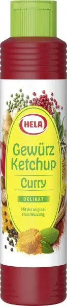 Ketchup Hela Curry | Ketchup Hela Curry Spice Delicado | Molho Hela Curry | Ketchup Hela Gewurz Curry | 17,6 onças no total