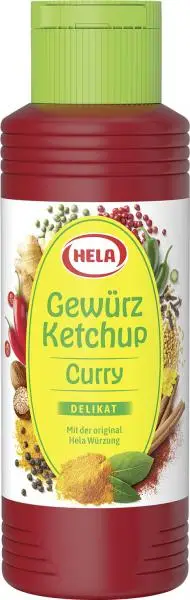 Ketchup Hela Curry | Ketchup Hela Spice Curry Delicate | Molho Hela Curry | Ketchup Hela Gewurz Curry | 10,5 onças no total