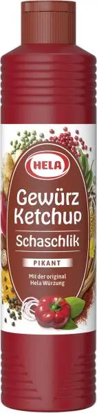 Ketchup Hela Curry | Ketchup Hela Shish Kebab Spice Picante | Molho Hela Curry | Ketchup Hela Gewurz Curry | 28,2 onças no total