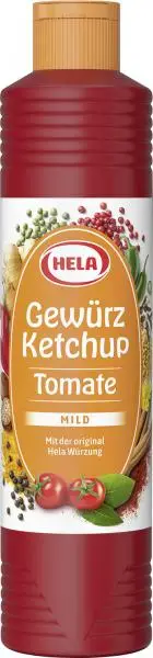 Ketchup Hela Curry | Ketchup suave | Molho Hela Curry | Ketchup Hela Gewurz Curry | 28,2 onças no total