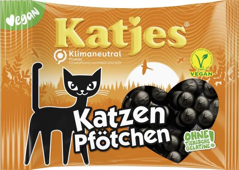 Alcaçuz Katjes | Patas de Gato Katjes | Gomas Katjes | Doces Katja | 7 onças no total
