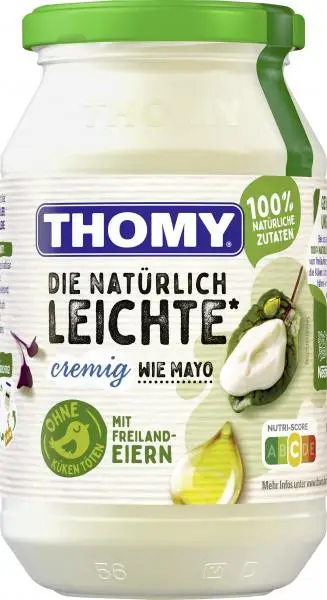 Molho Thomy | Thomy Die Naturally Light Creamy | Molho Alemão | Molho Alemão Thomy | 17,6 onças no total
