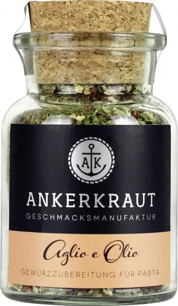 Ankerkraut Gewürze | Ankerkraut Aglio E Olio | Ankerkraut Gewürze | Deutsche Gewürze und Würzmittel | 1,7 Unzen insgesamt