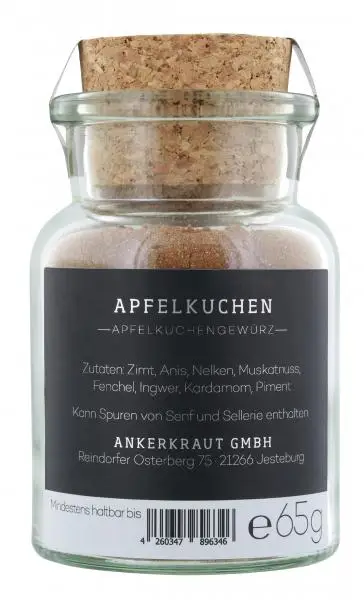 Ankerkraut Gewürze | Ankerkraut Apfelkuchengewürz | Ankerkraut Gewürze | Deutsche Gewürze und Würzmittel | Insgesamt 2,2 Unzen – Bild 2