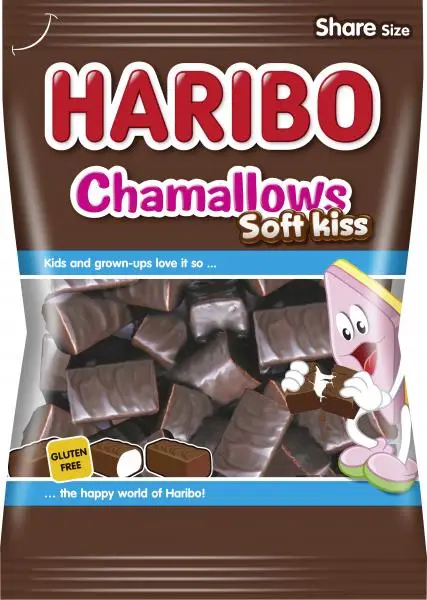 Doces HARIBO | HARIBO Chamallows Soft Kiss | Gomas HARIBO | Doces de goma HARIBO | 7 onças no total