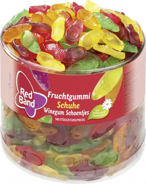 Red Band Candy | Red Band Fruit Gum Shoes | Red Band Sweets | Red Band Gummies | 44 Ounce Total