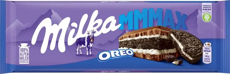 Bonbons au chocolat Milka | Barre Oreo XXL | Barres Milka | Bonbons Milka | 10,5 onces au total