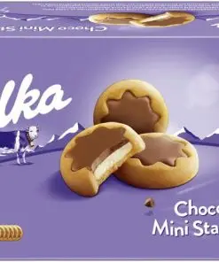 Milka Chocolate Candy | Milka Cookies Choco Minis Stars | Milka Bars | Milka Candy | 6,5 Ounce Total