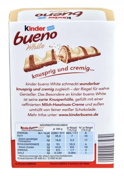 Chocolat Kinder | Kinder Bueno blanc | Barres Kinder | Barres chocolatées Kinder | 4,1 onces au total – Image 3