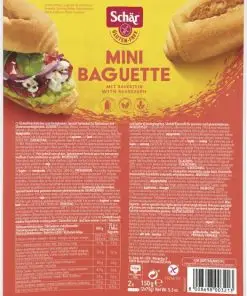 Biscoitos Schär | Mini baguete Schär | Biscoitos Schär | Pão Schär | 5,2 onças no total