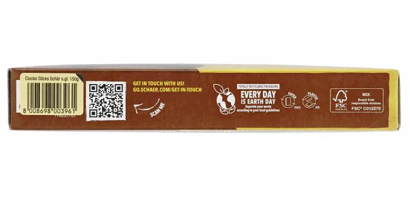 Biscoitos Schär | Schär Ciocko Sticks | Biscoitos Schär | Pão Schär | 5,2 onças no total - Image 4