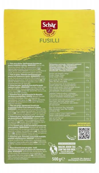 Biscoitos Schär | Fusilli Schär | Biscoitos Schär | Pão Schär | 17,6 onças no total - Image 3