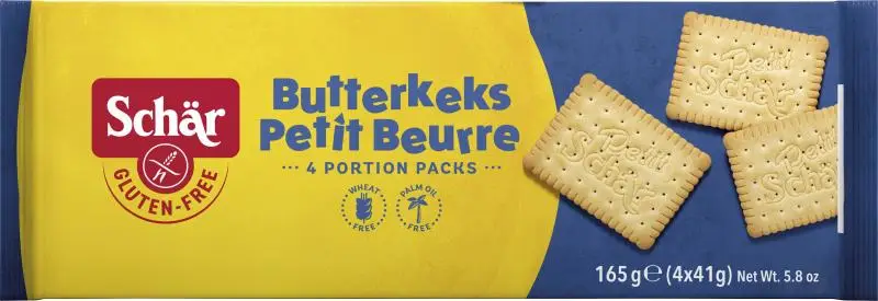 Biscoitos Schär | Biscoito amanteigado Schär | Biscoitos Schär | Pão Schär | 5,8 onças no total