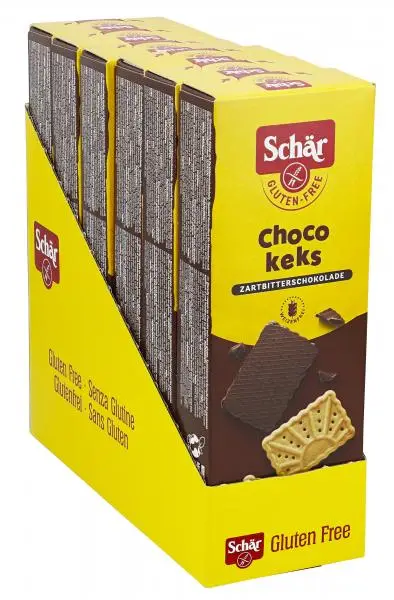 Biscoitos Schär | Biscoito Schär Choco Biscuit Chocolate Amargo | Biscoitos Schär | Pão Schär | 31,7 onças no total